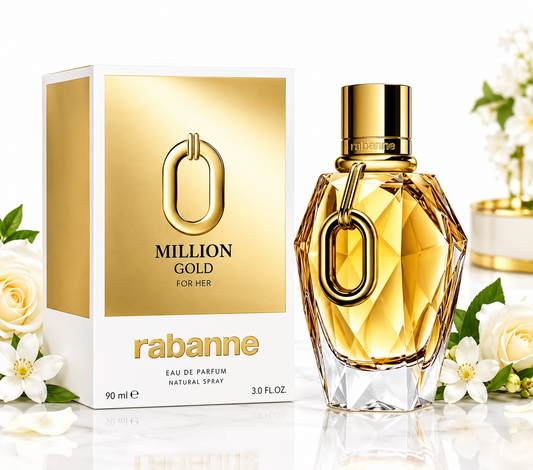 Rabanne 1 Million Gold For Her Eau de Parfum – 3.0 oz (90 ml)