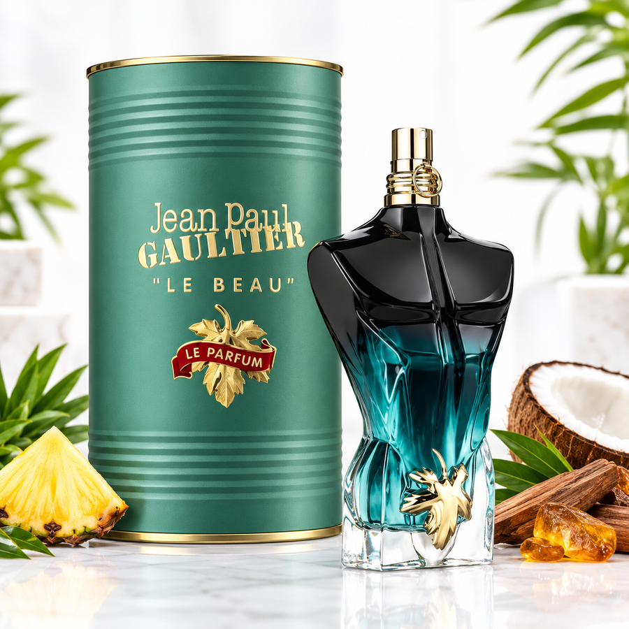 Jean Paul Gaultier Le Beau Le Parfum Intense Eau de Parfum for Men – 4.2 oz (125 mL)