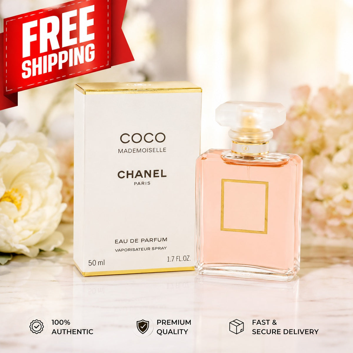 Chanel Coco Mademoiselle Eau de Parfum for Women – 1.7 oz / 50 ml